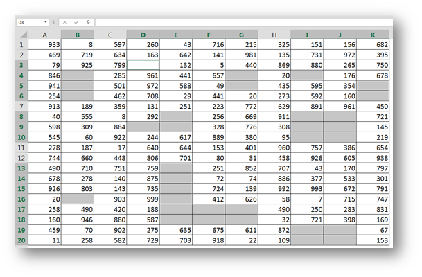 Fill All Blank Cells in an Excel Range With a Desired Value